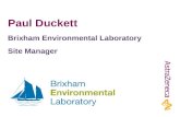 Paul Duckett Brixham Environmental Laboratory Site Manager.