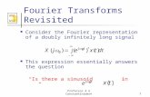 AGC DSP AGC DSP Professor A G Constantinides©1 Fourier Transforms Revisited Consider the Fourier representation of a doubly infinitely long signal This.