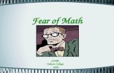 Fear of Math SOAR Edison College 2008. SOLVE THIS A train leaves Colorado Springs at 9:00 a.m. bound for Boulder, Colorado, 100 miles away. It travels.