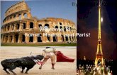 Welcome To… Rome, Madrid, and Paris! By Christie Kremer.