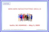 1 © 2009 BENATECH, INC. Iselin, NJ ASHRAE—Win-Win Negotiating Skills.2009.1.ppt LEADERSHIP EXCELLENCE ® WIN-WIN NEGOTIATING SKILLS Iselin, NJ ASHRAE— May.