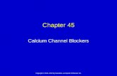 Copyright © 2013, 2010 by Saunders, an imprint of Elsevier Inc. Chapter 45 Calcium Channel Blockers.