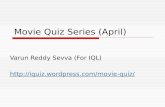 Movie Quiz Series (April) Varun Reddy Sevva (For IQL)