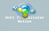 Unit 7: Circular Motion. Vote #1 Is the car accelerating? .