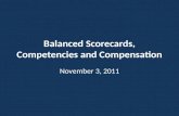 Balanced Scorecards, Competencies and Compensation November 3, 2011.