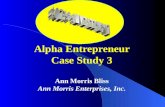 Alpha Entrepreneur Case Study 3 Ann Morris Bliss Ann Morris Enterprises, Inc. Aa.