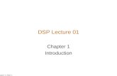 Chapter 1, Slide 1 Chapter 1 Introduction DSP Lecture 01.