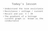 Today’s lesson. Electric current flow Electric current flows from the POSITIVE terminal of a power supply around a circuit to the NEGATIVE terminal. The.