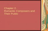 Chapter 2. Romantic Composers and Their Public. More freelancing than previous eras Outside aristocratic or church patronage Inspired by Beethoven Composed.