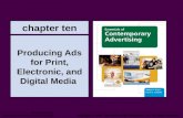 Chapter ten Producing Ads for Print, Electronic, and Digital Media McGraw-Hill/Irwin Essentials of Contemporary Advertising Copyright © 2007 The McGraw-Hill.