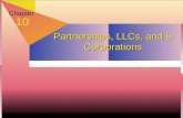 Chapter 10 Partnerships, LLCs, and S Corporations.