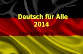 Deutsch für Alle 2014 Edsel Ford High School. This year, the Edsel Ford High School German National Honor Society took a trip to the Germania Club in.