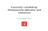 Currently cohabiting: Relationship attitudes and intentions Dr Ernestina Coast.