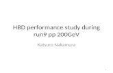 HBD performance study during run9 pp 200GeV Katsuro Nakamura 1.
