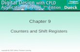 Chapter 9 Counters and Shift Registers. 2 Counter: A Sequential Circuit that counts pulses. Used for Event Counting, Frequency Division, Timing, and Control.