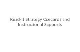 Read-It Strategy Cuecards and Instructional Supports.