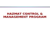 HAZMAT CONTROL & MANAGEMENT PROGRAM. REFERENCES l 29 CFR 1910.120 l 29 CFR 1910.1200 l MCO 5100.8F, Chapter 18 l Local Base Order HAZCOM.