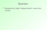 Starter Sequence light dependent reaction cards. reduced.