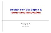 Phong Q. Vo Dec 2, 2011 Design For Six Sigma & Structured Innovation.