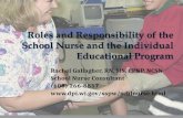 Rachel Gallagher, RN, MS, CPNP, NCSN School Nurse Consultant (608) 266-8857 .