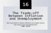 16 The Trade-off Between Inflation and Unemployment We must seek to reduce inflation at a lower cost in lost output and unemployment. JIMMY CARTER The.
