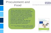Procurement and Food. Sustainable Food: a guide for hospitals DH guidance issued April 09 3 sections –Overview Why is sustainable food important? What.