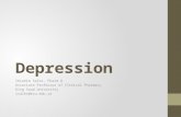 Depression Ibrahim Sales, Pharm.D. Associate Professor of Clinical Pharmacy King Saud University isales@ksu.edu.sa.
