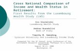 Cross National Comparison of Income and Wealth Status in Retirement: First Results from the Luxembourg Wealth Study (LWS) Eva Sierminska Luxembourg Wealth.