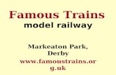 Famous Trains model railway Markeaton Park, Derby .