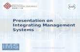 Presentation on Integrating Management Systems .
