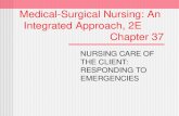Medical-Surgical Nursing: An Integrated Approach, 2E Chapter 37 NURSING CARE OF THE CLIENT: RESPONDING TO EMERGENCIES.