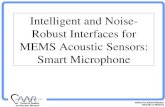 Intelligent and Noise- Robust Interfaces for MEMS Acoustic Sensors: Smart Microphone.