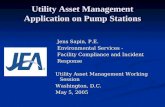 Utility Asset Management Application on Pump Stations Jens Sapin, P.E. Environmental Services - Facility Compliance and Incident Response Utility Asset.