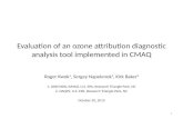 Evaluation of an ozone attribution diagnostic analysis tool implemented in CMAQ 1 Roger Kwok 1, Sergey Napelenok 1, Kirk Baker 2 1. ORD/NERL/AMAD, U.S.