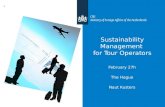 Sustainability Management for Tour Operators February 27h The Hague Naut Kusters 1.