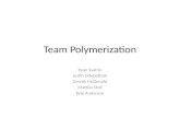 Team Polymerization Ryan Syafrin Justin Sidebottom Derrek McDonald Mattias Stoll Kyle Anderson.