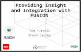 Tim Purcell Steve Crosby Providing Insight and Integration with FUSION.
