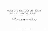 מבוא למדעי מחשב מתקדם קיץ 2010/2011 תשע"א File processing 1כל הזכויות שמורות לסבטלנה רוסין.