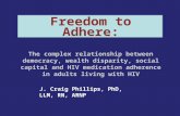 Freedom to Adhere: The complex relationship between democracy, wealth disparity, social capital and HIV medication adherence in adults living with HIV.