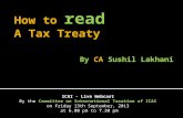 ICAI - Live Webcast By the Committee on International Taxation of ICAI on Friday 13th September, 2013 at 6.00 pm to 7.30 pm.