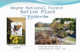 Wayne National Forest Native Plant Program Cheryl Coon, 20 January 2010 Prairie planting & Interpretive trail, SO Marietta office garden.