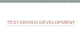 TEST-DRIVEN DEVELOPMENT 1. Test-Driven Development (TDD) Test-driven development (TDD) is a software development process that relies on the repetition.