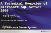 A Technical Overview of Microsoft SQL Server 2005 Melville Thomson IT Pro Evangelist (UK) .