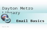 Email Basics Dayton Metro Library Place photo here August 10, 2015.