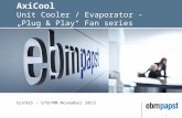 1 AxiCool Unit Cooler / Evaporator - „Plug & Play“ Fan series GLV955 - GTB/MM-November 2013.