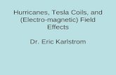Hurricanes, Tesla Coils, and (Electro-magnetic) Field Effects Dr. Eric Karlstrom.