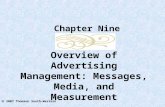 2007 Thomson South-Western Overview of Advertising Management: Messages, Media, and Measurement Chapter Nine.