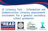 IC Literacy Test - Information and Communication Literacy measurement instrument for a general secondary school graduates.