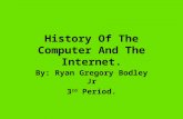 History Of The Computer And The Internet. By: Ryan Gregory Bodley Jr 3 rd Period.