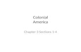 Colonial America Chapter 3 Sections 1-4. England in America England defeats the Spanish Armada this makes Protestant Queen Elizabeth the most powerful.